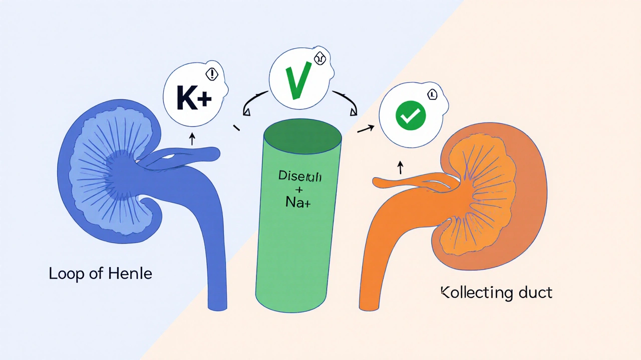 Diurétiques : modifications électrolytiques et interactions médicamenteuses