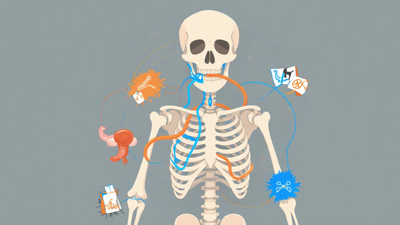 Ostéoporose dans les maladies endocriniennes : FRAX et bisphosphonates