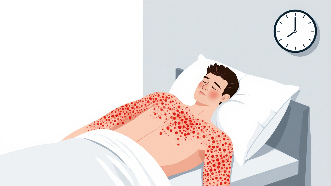 Urticaria : Éruptions, déclencheurs allergiques et antihistaminiques
