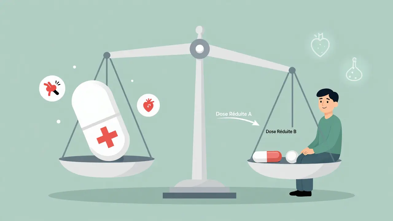Thérapie combinée : utiliser des doses réduites de plusieurs médicaments pour mieux gérer les effets secondaires