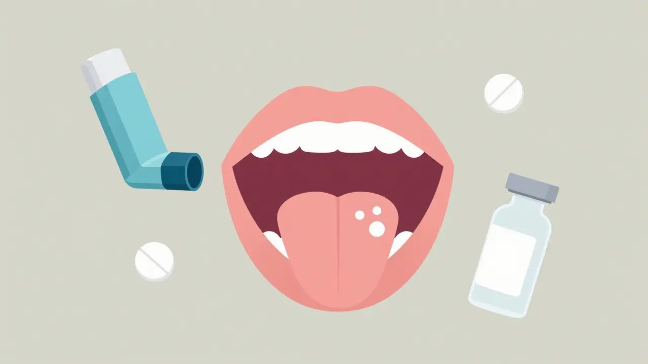 Candidose buccale causée par les médicaments : traitement et prévention