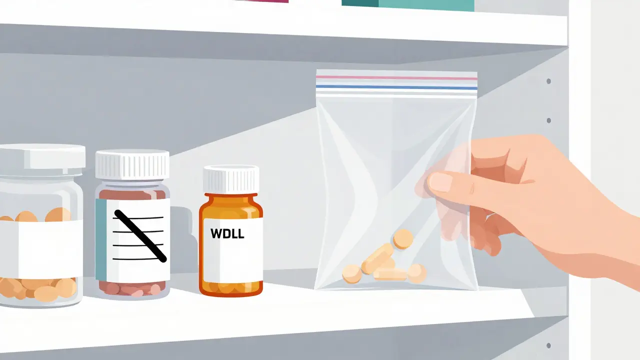 Comment préparer les médicaments non utilisés pour les journées de collecte