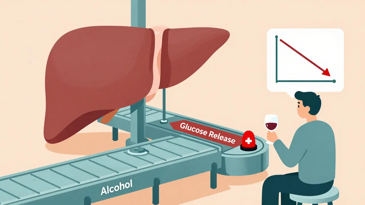 Alcool et médicaments contre le diabète : risques d'hypoglycémie et effet sur le foie