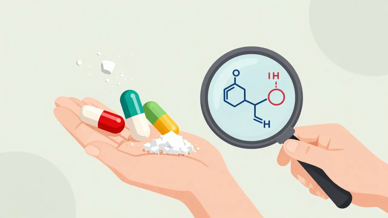 Interactions entre ingrédients inactifs dans les combinaisons génériques