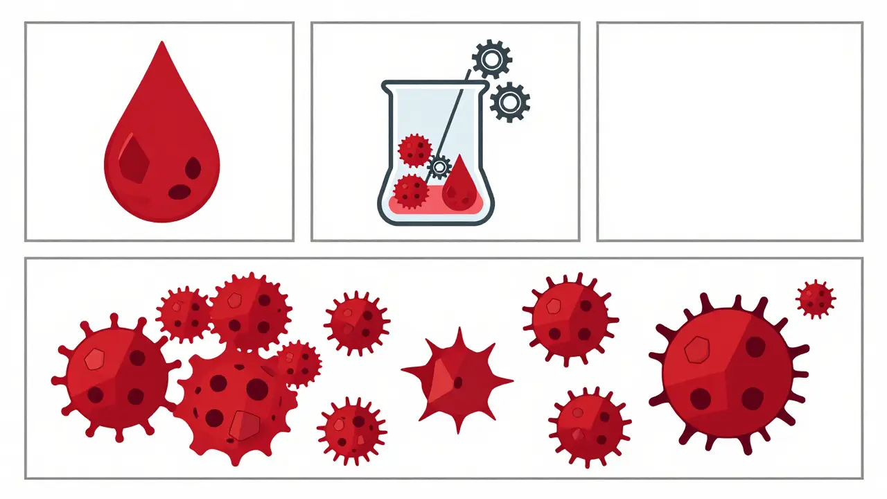Schéma minimaliste montrant la reprogrammation des lymphocytes T en cellules CAR T.