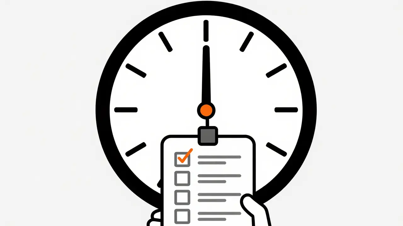 Intégration du suivi des symptômes dans la routine quotidienne via horloge et liste.