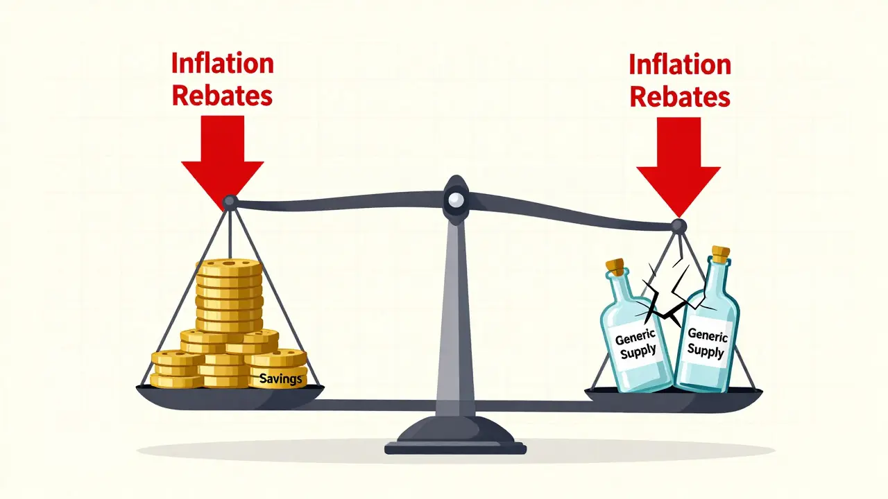 Balance visuelle illustrant les risques de pénurie face aux économies