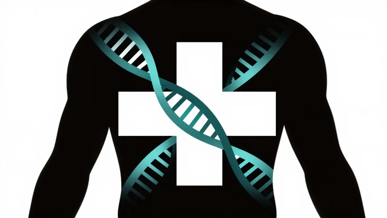 Illustration géométrique de médecine personnalisée et hélice d'ADN