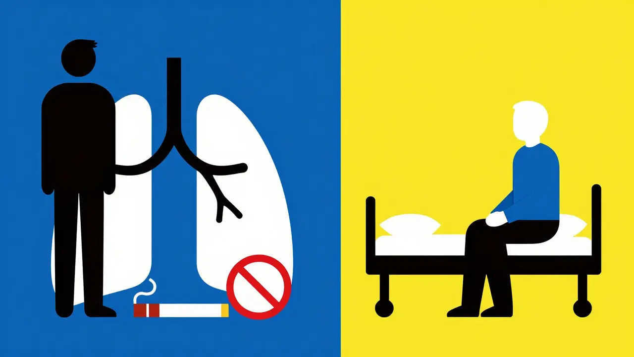 Infographie suisse comparant les risques de pneumothorax primaire et secondaire