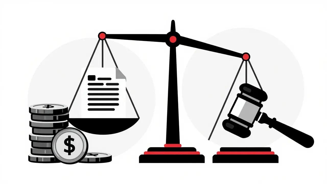Balance de la justice penchée vers les coûts financiers des médicaments en Suisse style.